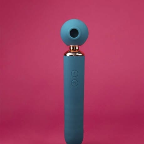 Varinha mágica vai e vem com sugador e tapping